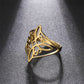 Witch Knot Stainless Steel Ring for Women Wiccan Cross Celtics Knot Rings Witchcraft Good Luck Protection Amulet Jewelry Gifts