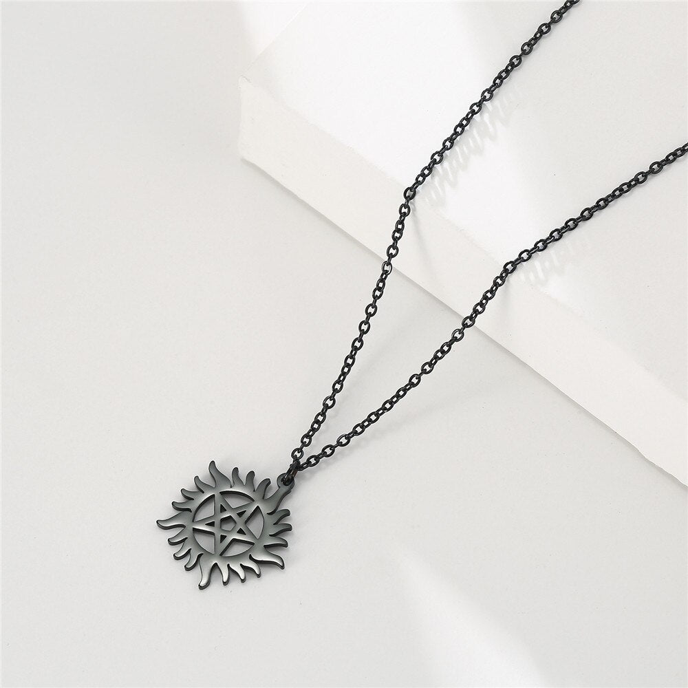 Shining Sun Pentagram Necklace - Elementsofthewitch