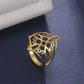 Witch Knot Stainless Steel Ring for Women Wiccan Cross Celtics Knot Rings Witchcraft Good Luck Protection Amulet Jewelry Gifts