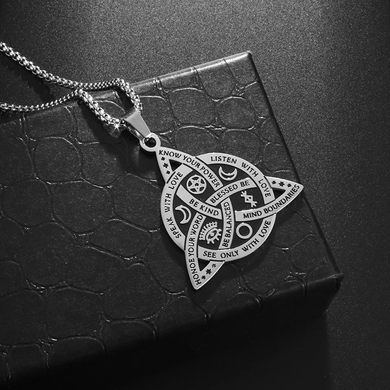 Stainless Steel Pendant Necklace (Various Designs) - Elementsofthewitch