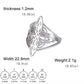 Witch Knot Stainless Steel Ring for Women Wiccan Cross Celtics Knot Rings Witchcraft Good Luck Protection Amulet Jewelry Gifts