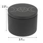 Iron Altar Black Box Pentacle Storage Box Board Gaming tool  witchcraft supplies for altar Hold Candle Dice Runes Crystal