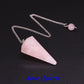 Natural Quartz Reiki Healing Pendulum Dowsing Spiritual Divination Cone Crystal Gemstone Pendulos Witchcraft Supplies Wholesale