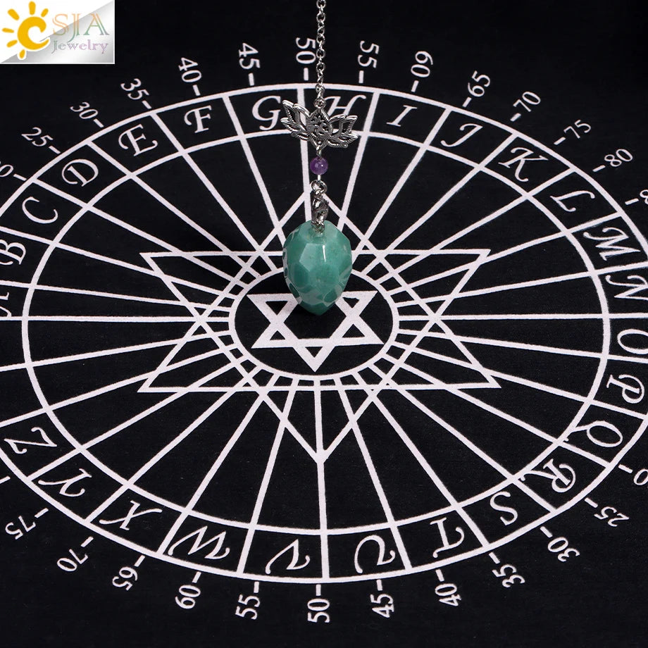 Spiritual Crystal Pendulums for Divination Dowsing Reiki Natural Stone Tiger Eye Pink Clear Quartz Yoga Esoterism Pendulos H494