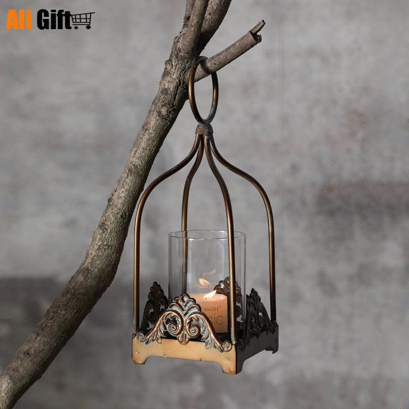 Retro Wrought Iron Candle Holder. - Elementsofthewitch