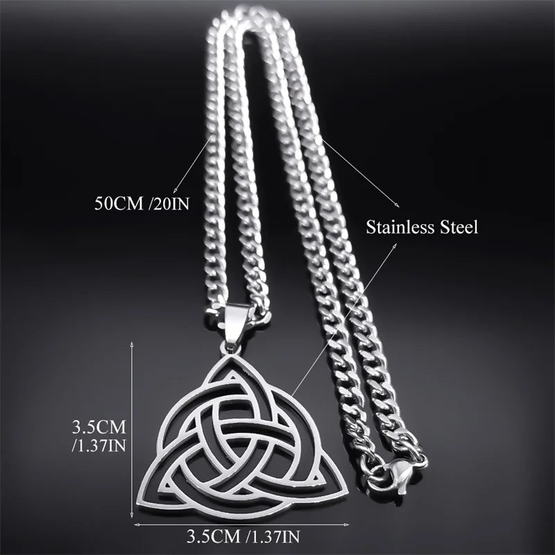 Celtic Knot Triquetra Necklace - Elementsofthewitch