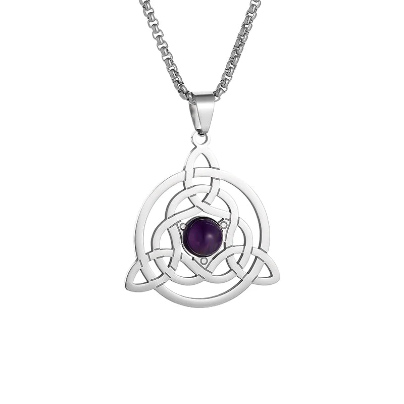 Stainless Steel Celtic Knot Necklace - Elementsofthewitch