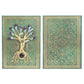 Retro Magic Notebook 3D Relief Sculpture Flying Horse Pentagram Inlaid With Natural Crystal Stone Thickened Multi Page Notebook
