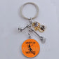 DIY Halloween Keyring Witchy Witchcraft hat Keychain Cat Key Chains Gothic Broomstick Charms Gift For Witch Lover Jewlery