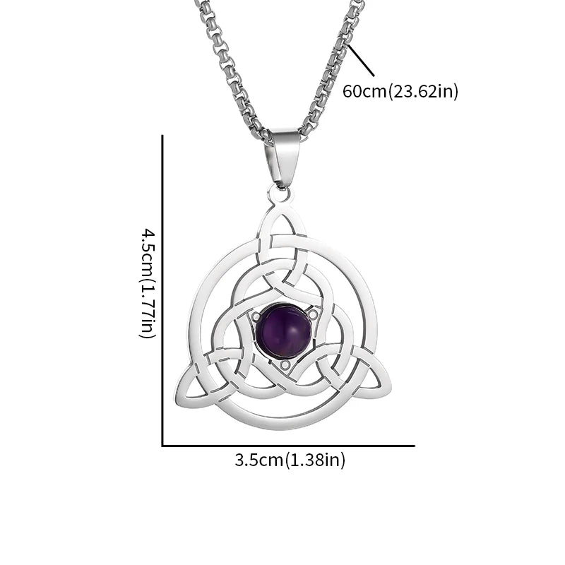 Stainless Steel Celtic Knot Necklace - Elementsofthewitch