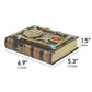 Retro Magic Notebook 3D Relief Sculpture Flying Horse Pentagram Inlaid With Natural Crystal Stone Thickened Multi Page Notebook