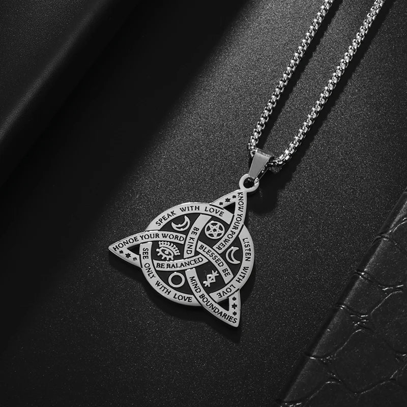 Stainless Steel Pendant Necklace (Various Designs) - Elementsofthewitch