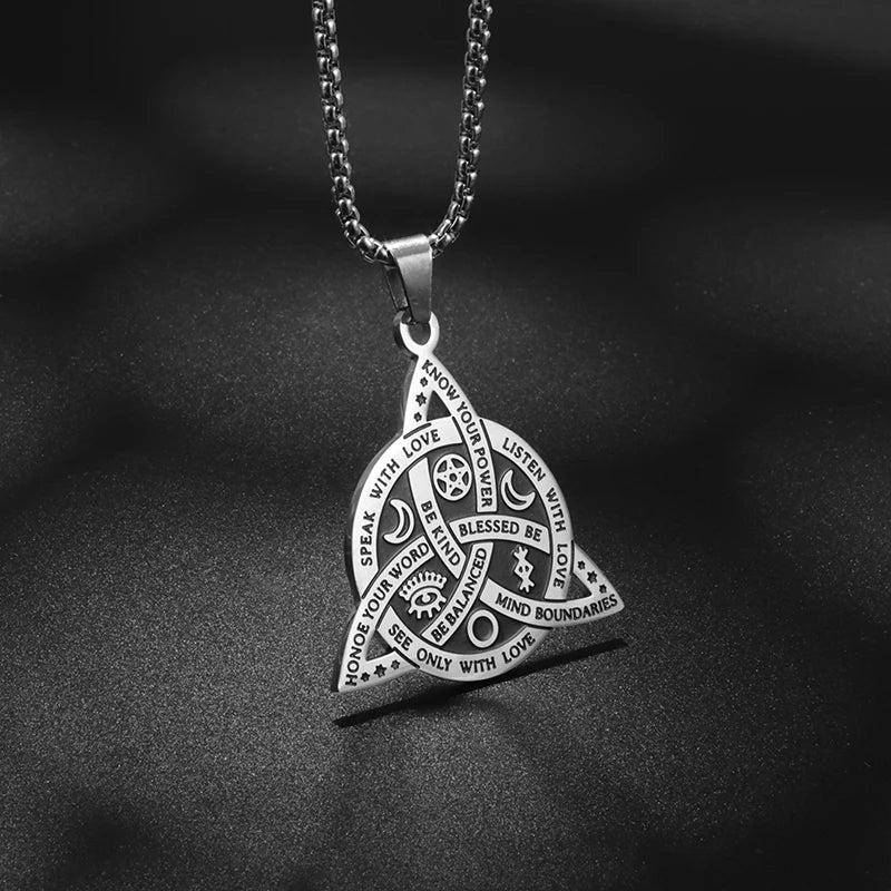 Stainless Steel Pendant Necklace (Various Designs) - Elementsofthewitch