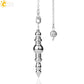 CSJA Spiritual products Metal Pendulum for Dowsing Pendulum Divination Silver Color Pendant Wicca Metaphysical Pendulo G652