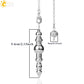 CSJA Spiritual products Metal Pendulum for Dowsing Pendulum Divination Silver Color Pendant Wicca Metaphysical Pendulo G652