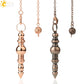 CSJA Spiritual products Metal Pendulum for Dowsing Pendulum Divination Silver Color Pendant Wicca Metaphysical Pendulo G652