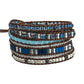 Blue Beaded Adjustable Bracelet - Elementsofthewitch
