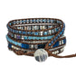 Blue Beaded Adjustable Bracelet - Elementsofthewitch