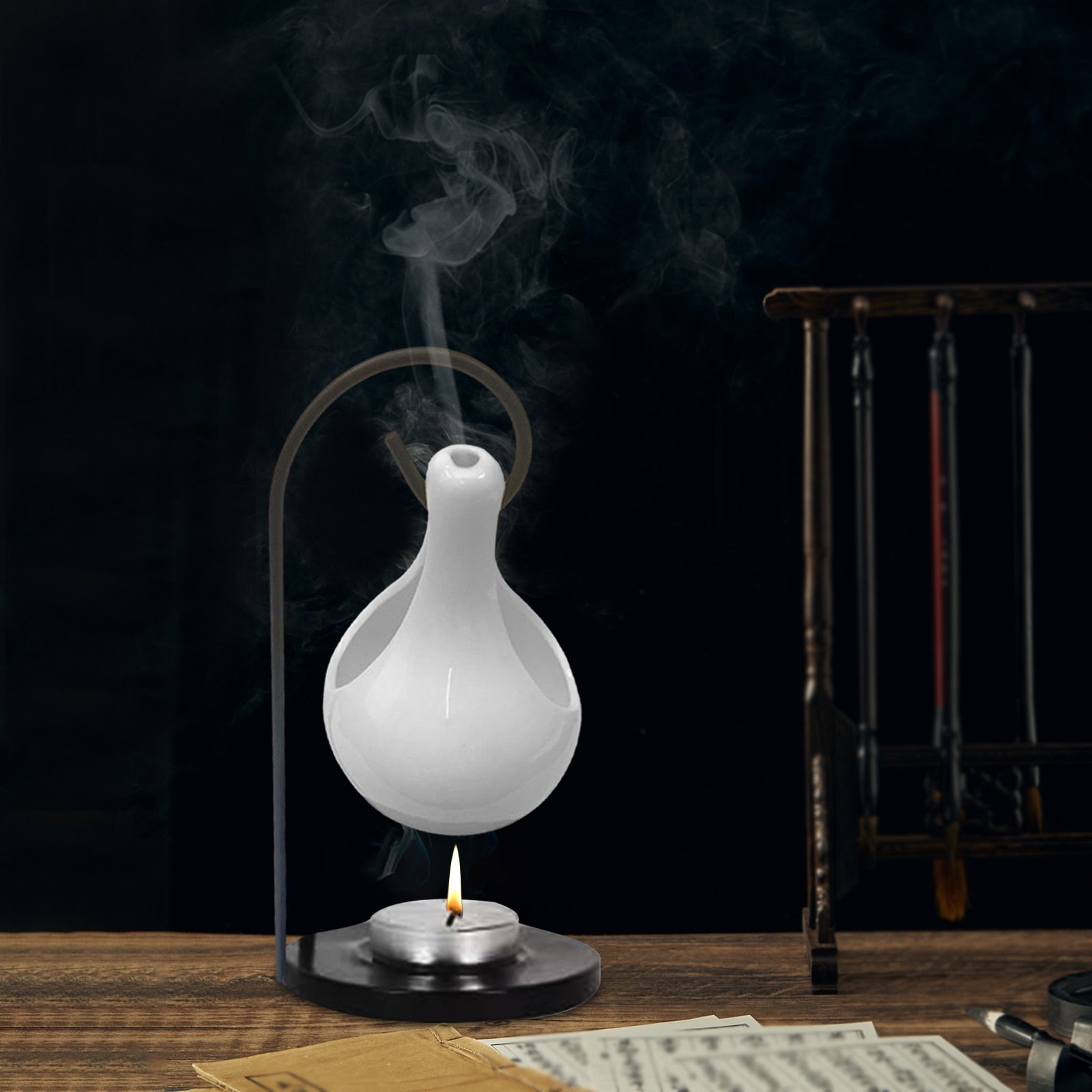 Ceramic Cauldron Essential Oil Burner - Elementsofthewitch