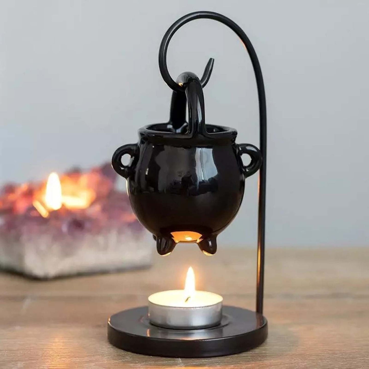 Ceramic Cauldron Essential Oil Burner - Elementsofthewitch