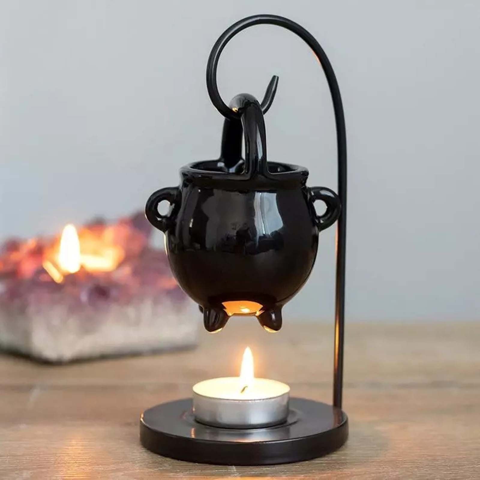 Ceramic Cauldron Essential Oil Burner - Elementsofthewitch