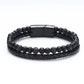 Classic Leather and Tiger Eye Stone Bracelet - Elementsofthewitch