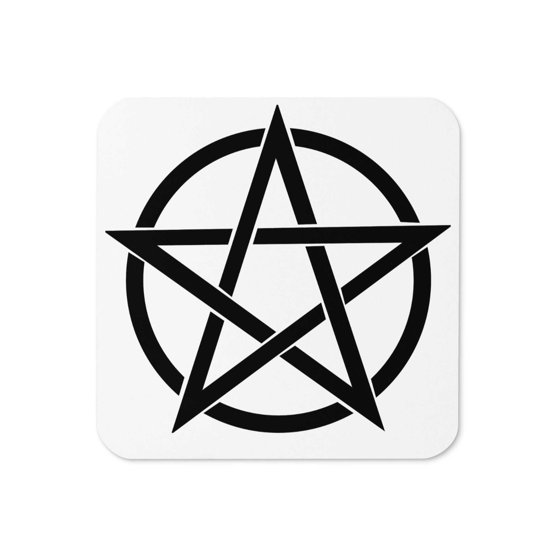 Pentacle Cork-back coaster - Elementsofthewitch