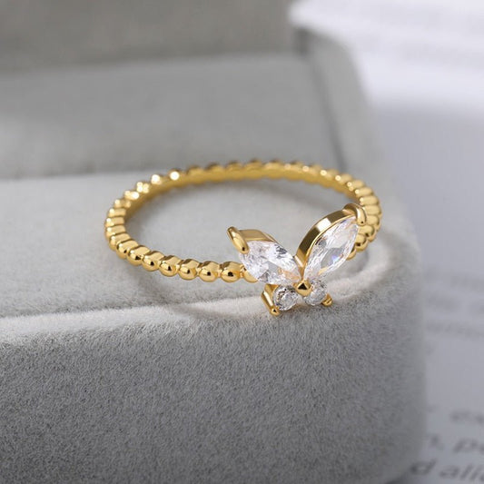 Crystal Butterfly Ring - Elementsofthewitch