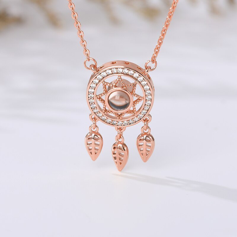 Dreamcatcher Pendant Necklace (I Love You) - Elementsofthewitch