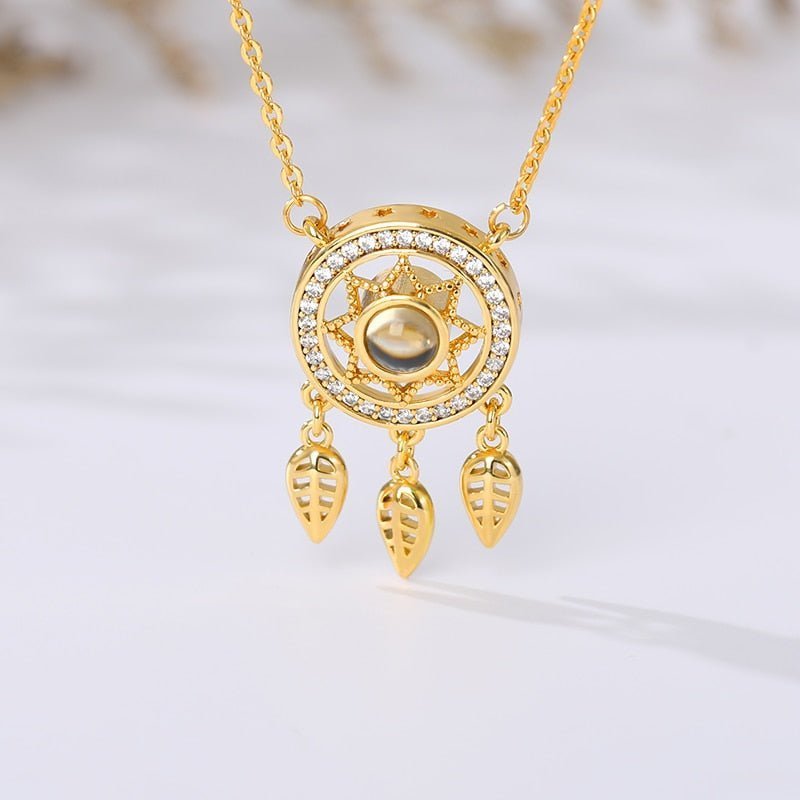 Dreamcatcher Pendant Necklace (I Love You) - Elementsofthewitch
