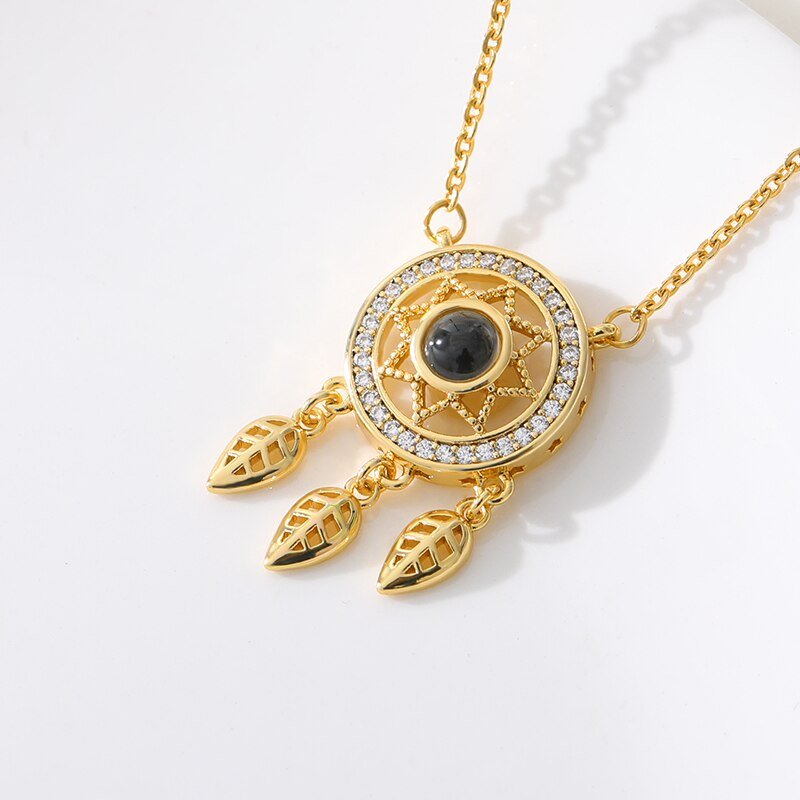 Dreamcatcher Pendant Necklace (I Love You) - Elementsofthewitch