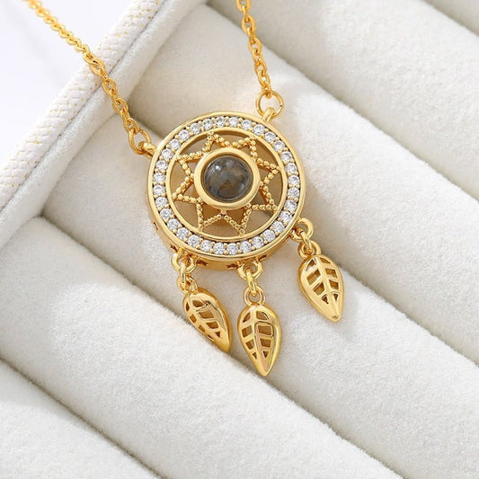 Dreamcatcher Pendant Necklace (I Love You) - Elementsofthewitch