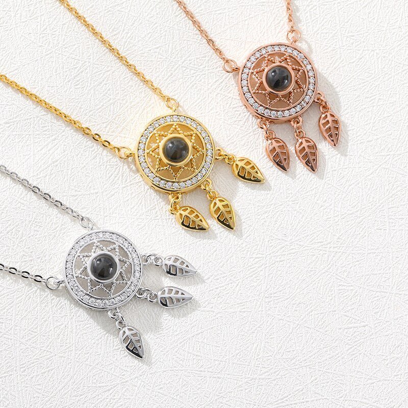 Dreamcatcher Pendant Necklace (I Love You) - Elementsofthewitch