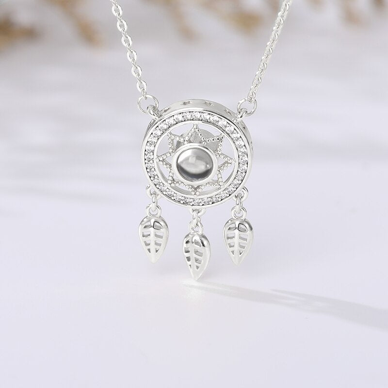 Dreamcatcher Pendant Necklace (I Love You) - Elementsofthewitch