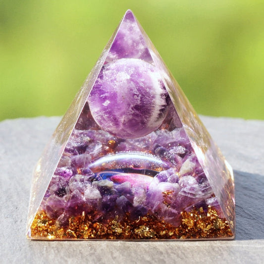 Glow In The Dark Planet Orgone Pyramid - Elementsofthewitch