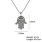Hamesh Hamsa Fatima Hand Pendant Necklace - Elementsofthewitch
