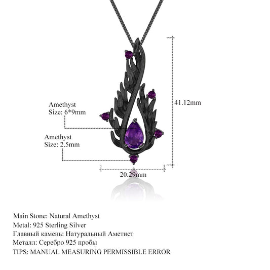Handmade Angel Wing Pendant Necklace - Elementsofthewitch