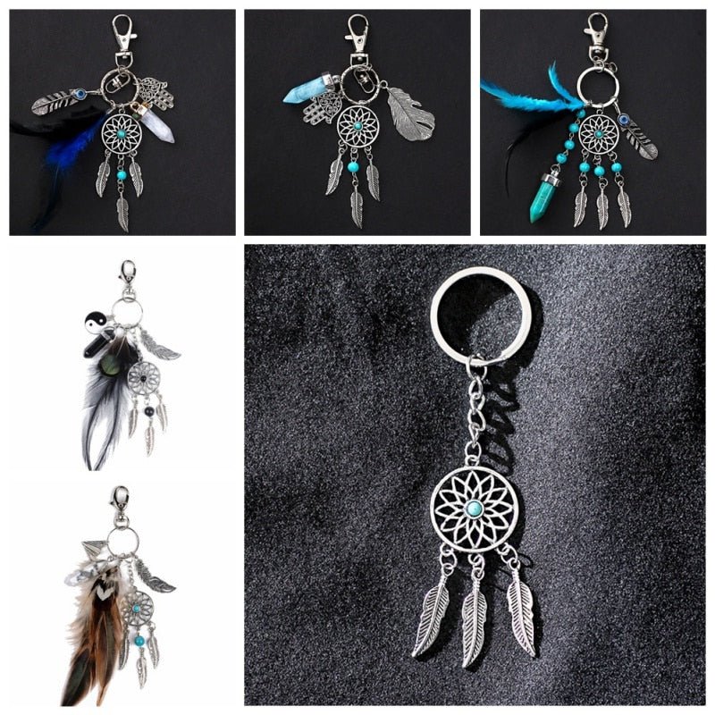 Handmade Dreamcatcher Keychain - Elementsofthewitch