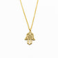 Luna Hamsa Hand Pendant Necklace - Elementsofthewitch