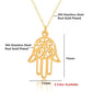 Luna Hamsa Hand Pendant Necklace - Elementsofthewitch