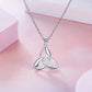 Vintage Opal Celtics Knot Triquetra Necklace - Elementsofthewitch