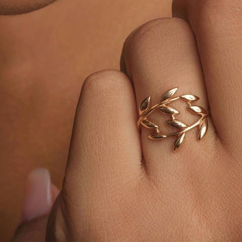 Olive Tree Branch Ring - Elementsofthewitch
