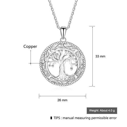 Vintage Silver Tree of Life Necklace - Elementsofthewitch