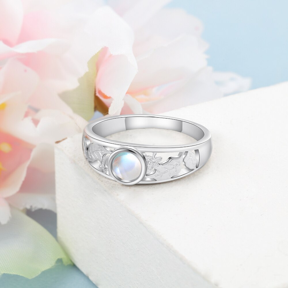 Sterling Silver Moonstone Ring - Elementsofthewitch