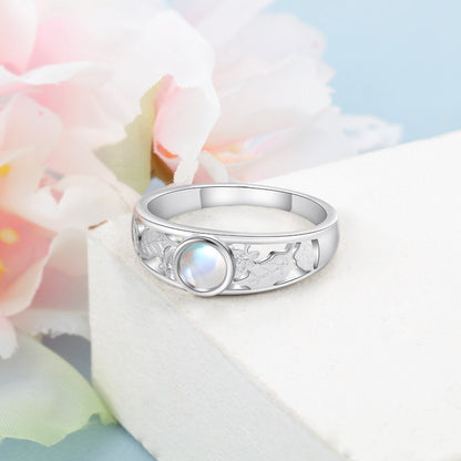 Sterling Silver Moonstone Ring - Elementsofthewitch