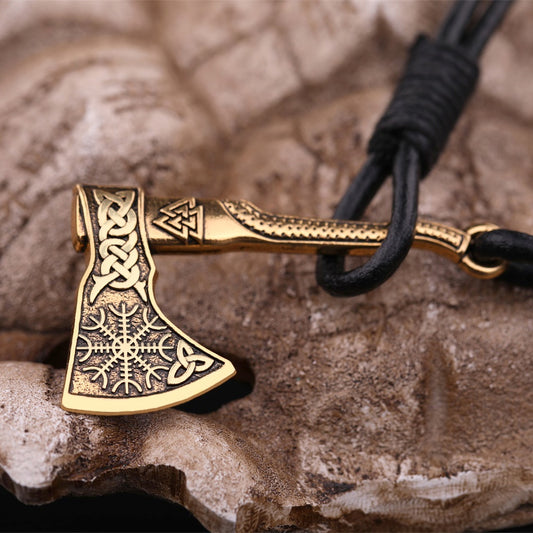 Viking Slavic Aegishjalmur Axe Bracelet - Elementsofthewitch