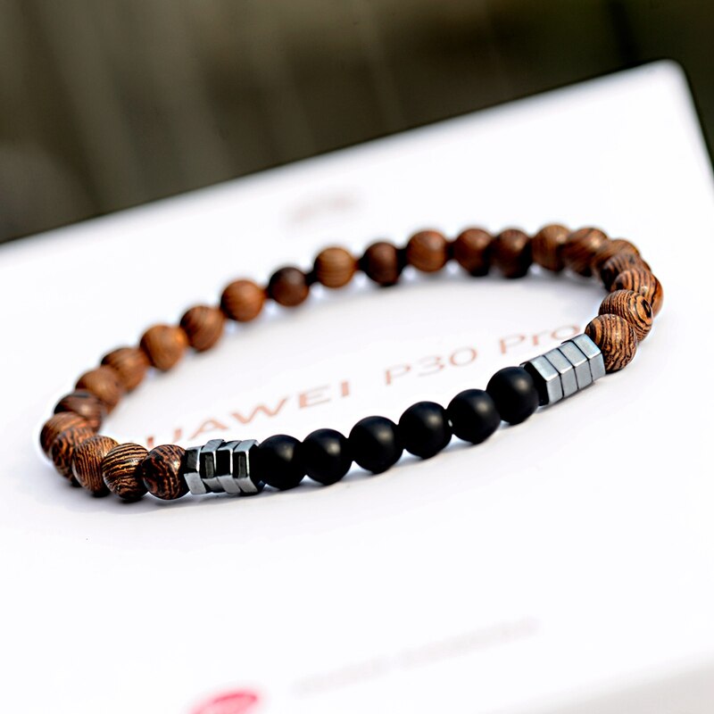Natural Wood Beads Bracelet - Elementsofthewitch