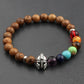 Natural Wooden Beaded Bracelet - Elementsofthewitch