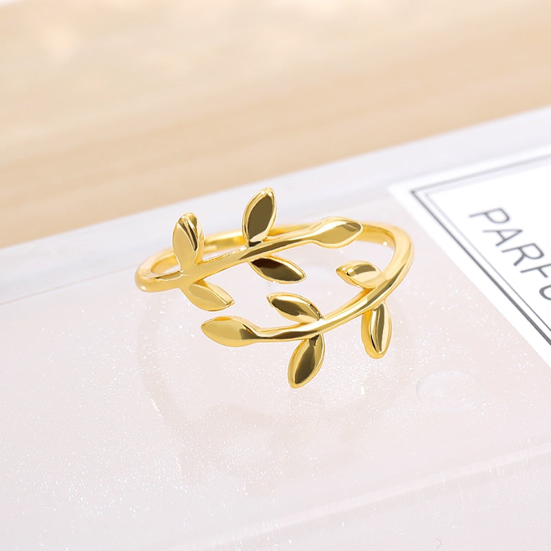 Olive Tree Branch Ring - Elementsofthewitch