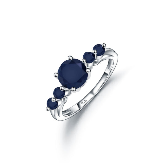 Sterling Silver Natural Stone Ring - Elementsofthewitch